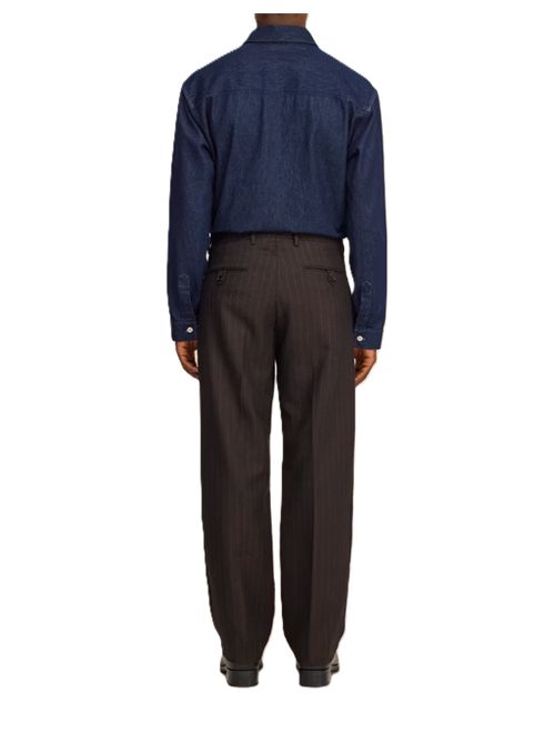 Robin - Tailored relaxed fit wool pant NN.07 | 263000111710078780 BROWN STRIPE L32